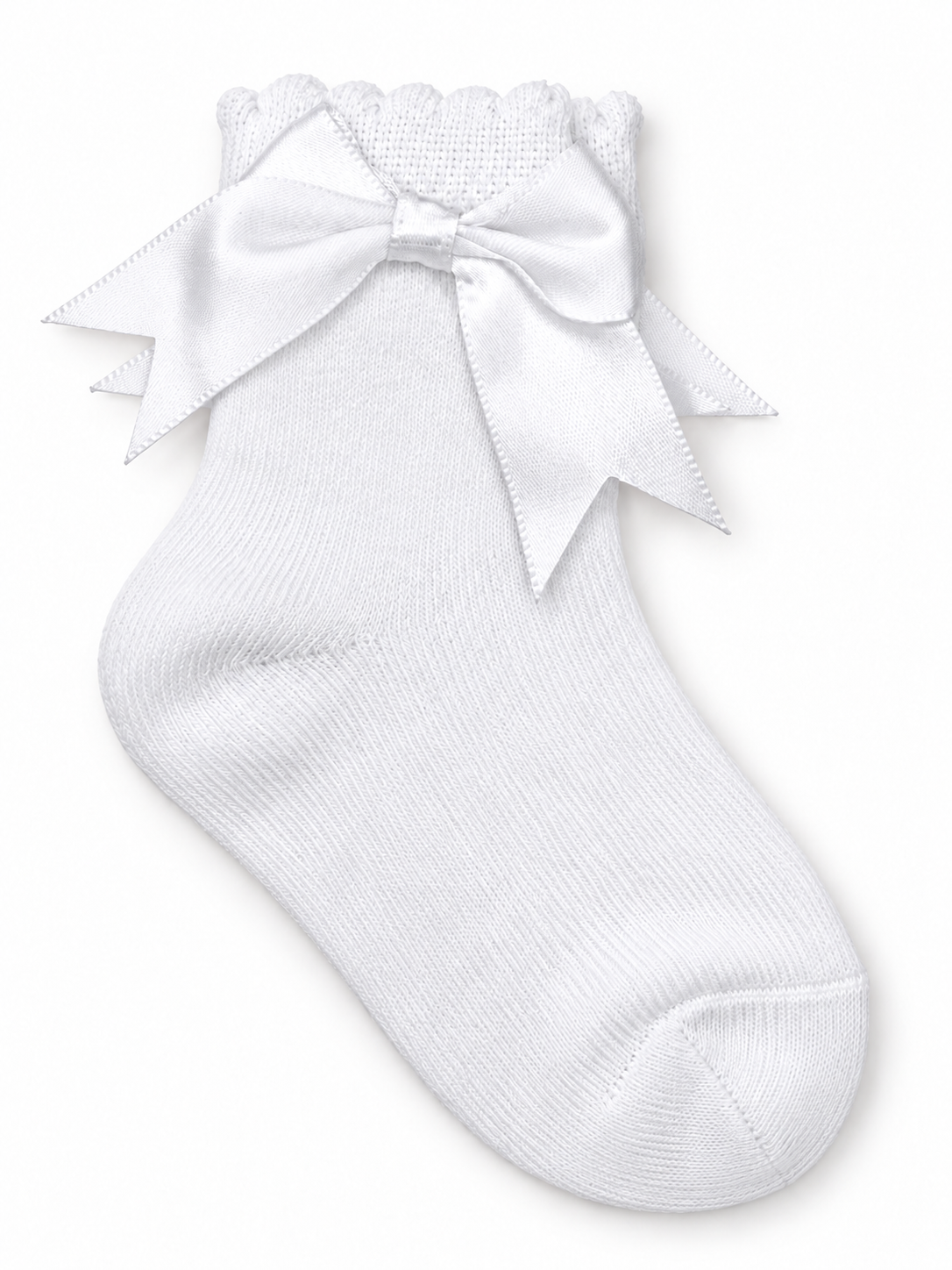 Satin Bow Ankle Socks