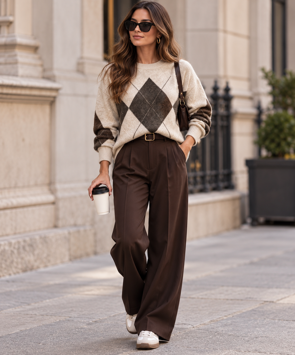 Argyle Knit Jumper