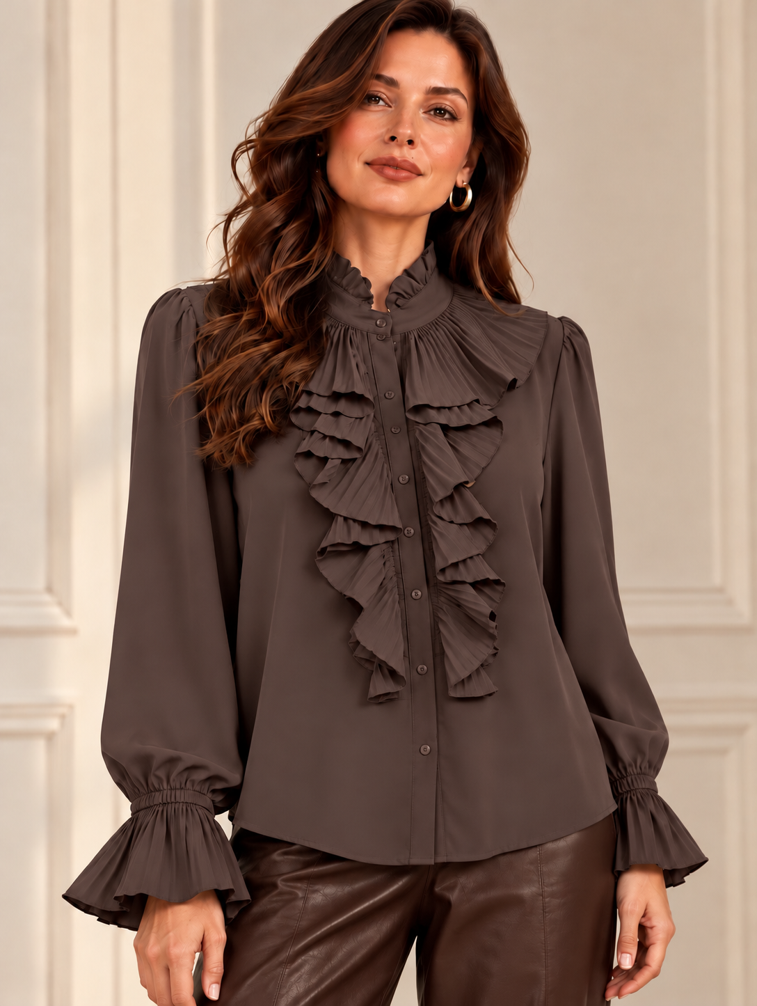 Steph - Statement Ruffle Blouse