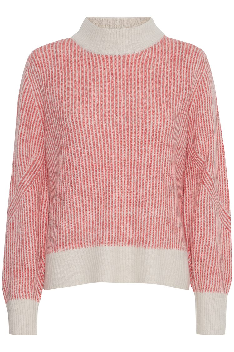 Ichi Knitted Pullover Coral